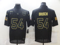 Men's New England Patriots Tedy Bruschi #54 Black Game Jersey1