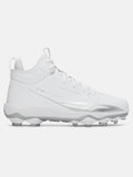 Men's Spotlight Mid Athletic Shoes In White & Silver