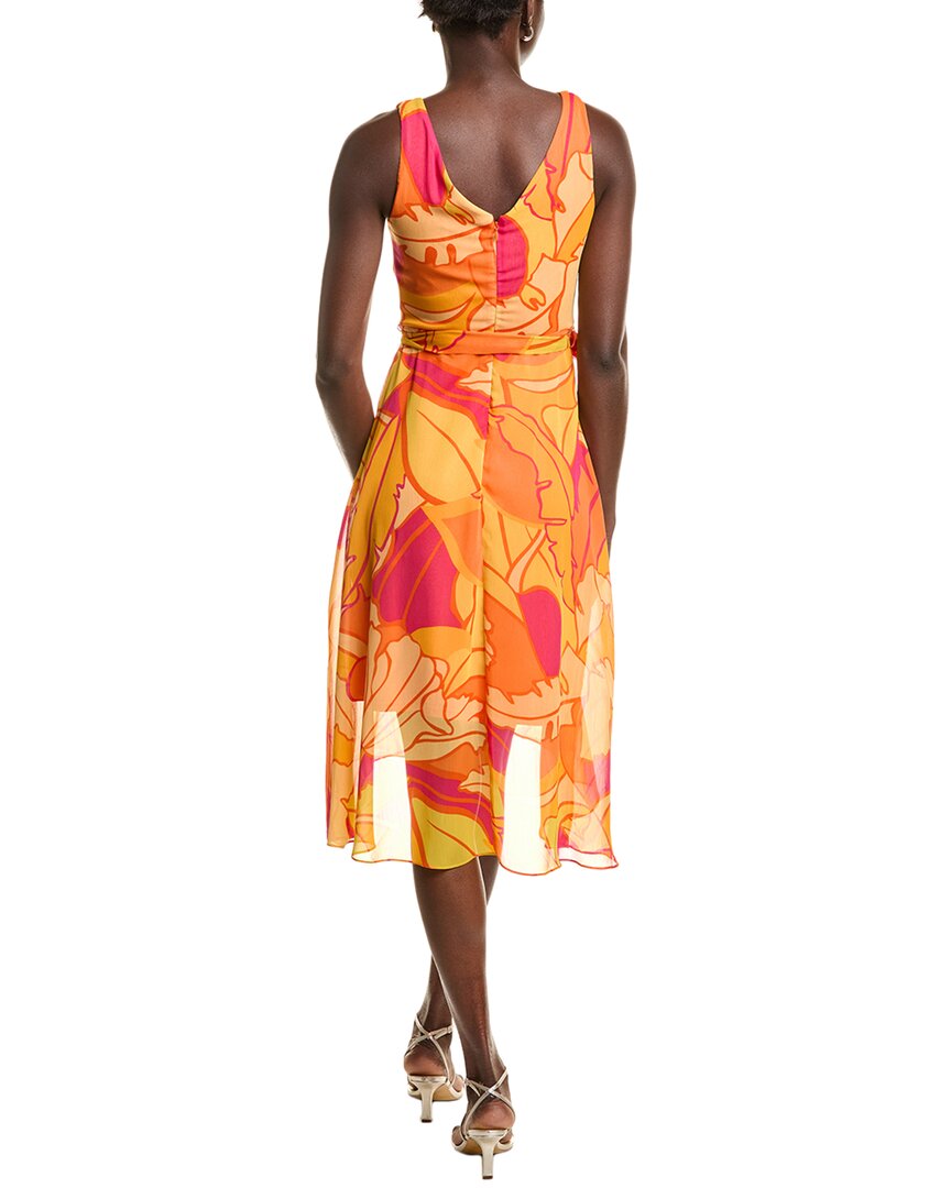 Joseph Ribkoff Chiffon Faux Wrap Dress