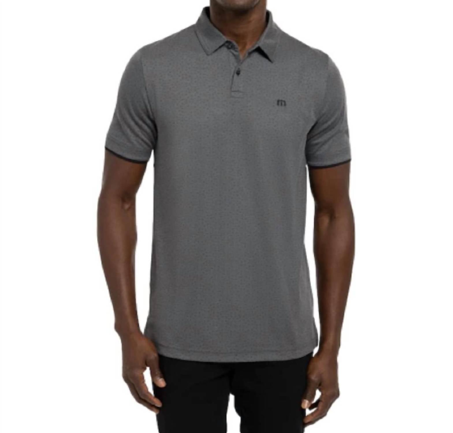 Light Valley Polo Shirt In Heather Dark Grey