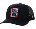 Pabst Ribbon Snapback In Black