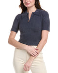 Avantlook Fuzzy Eyelash 1/4-Zip Polo Sweater