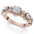 1/2Ct Minerva Diamond Wedding Anniversary Ring 10k Gold Lab Grown