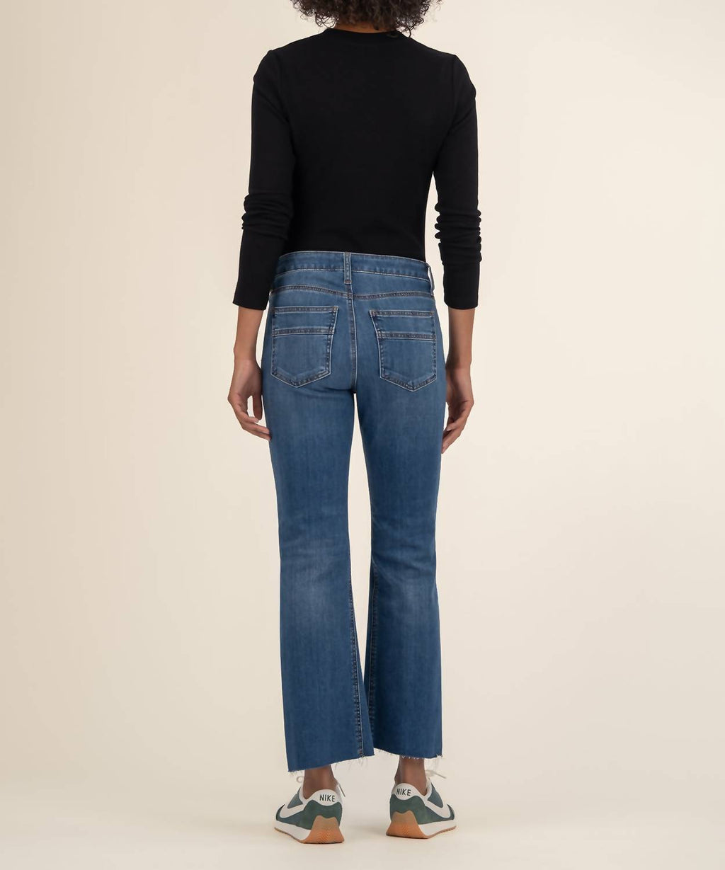 Kelsey High Rise Ankle Flare Jeans In Unbreakable