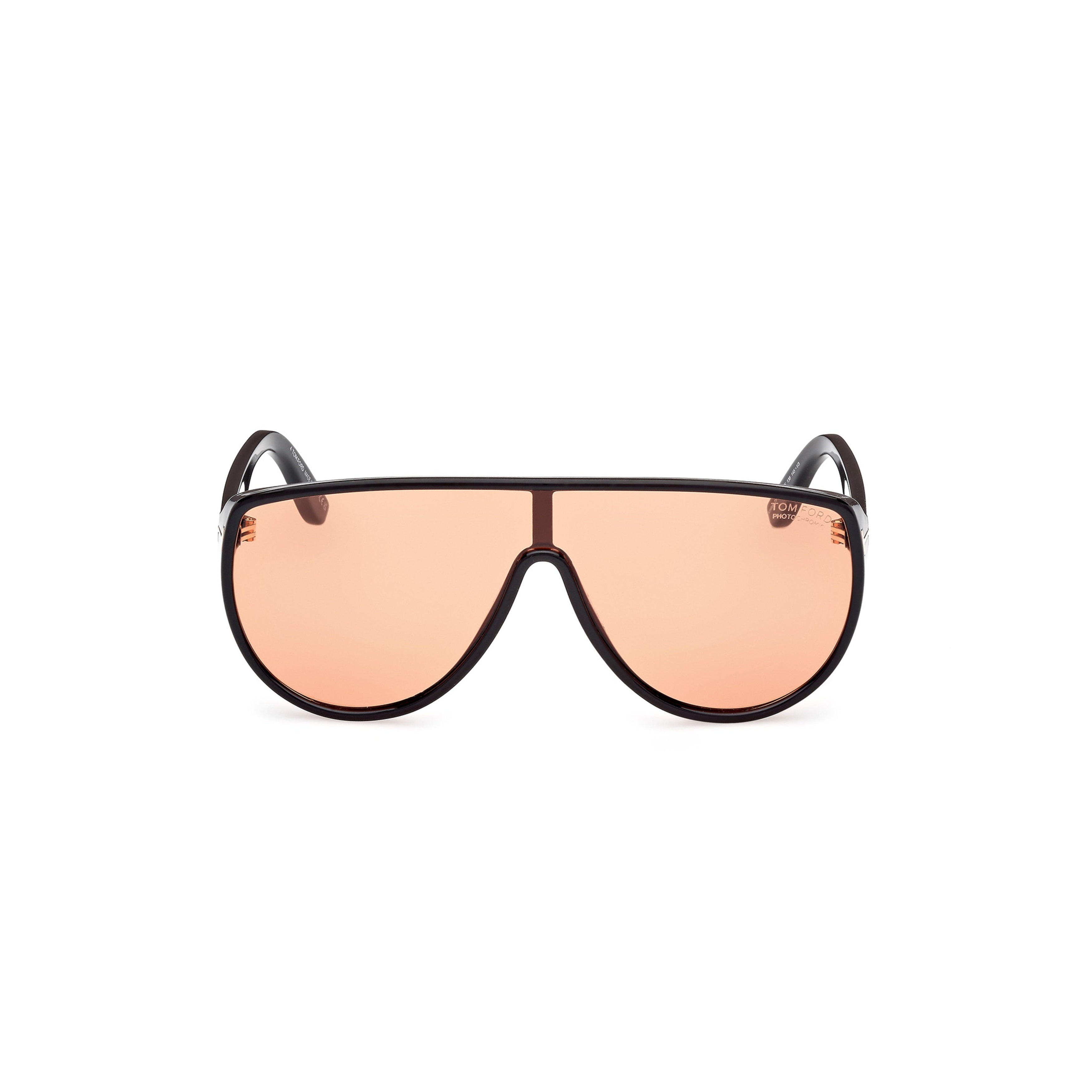 Aviator Sunglasses With Amber Tinted Lenses And Gold Accents