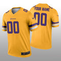 Custom1 Minnesota Vikings Gold Inverted Legend Jersey1 Stitched Jerseys Football Jerseys