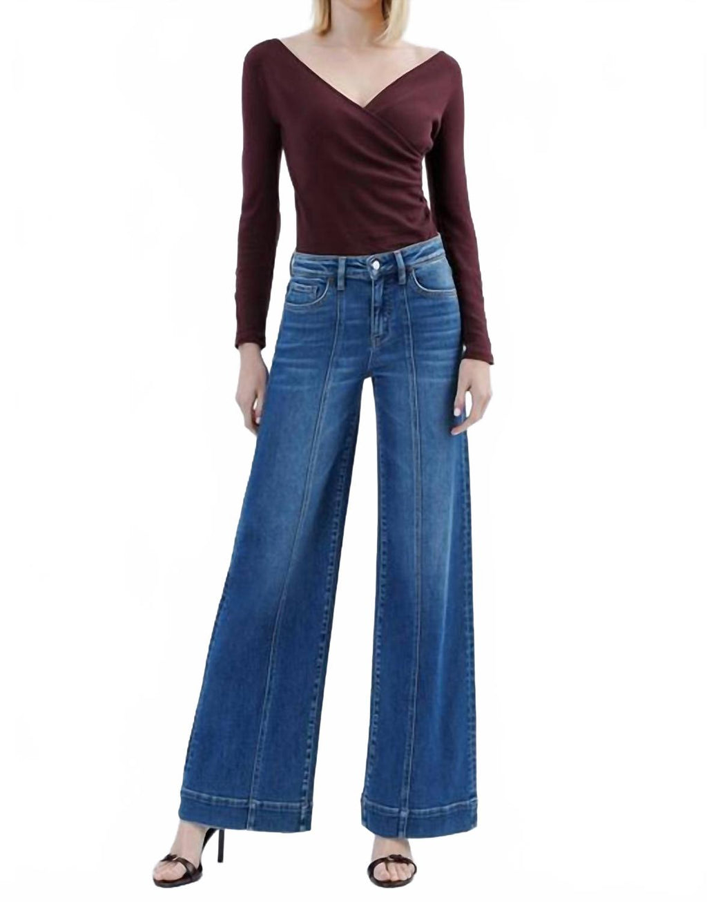 High Rise Extreme Wide Leg Trouser Jeans In Medium