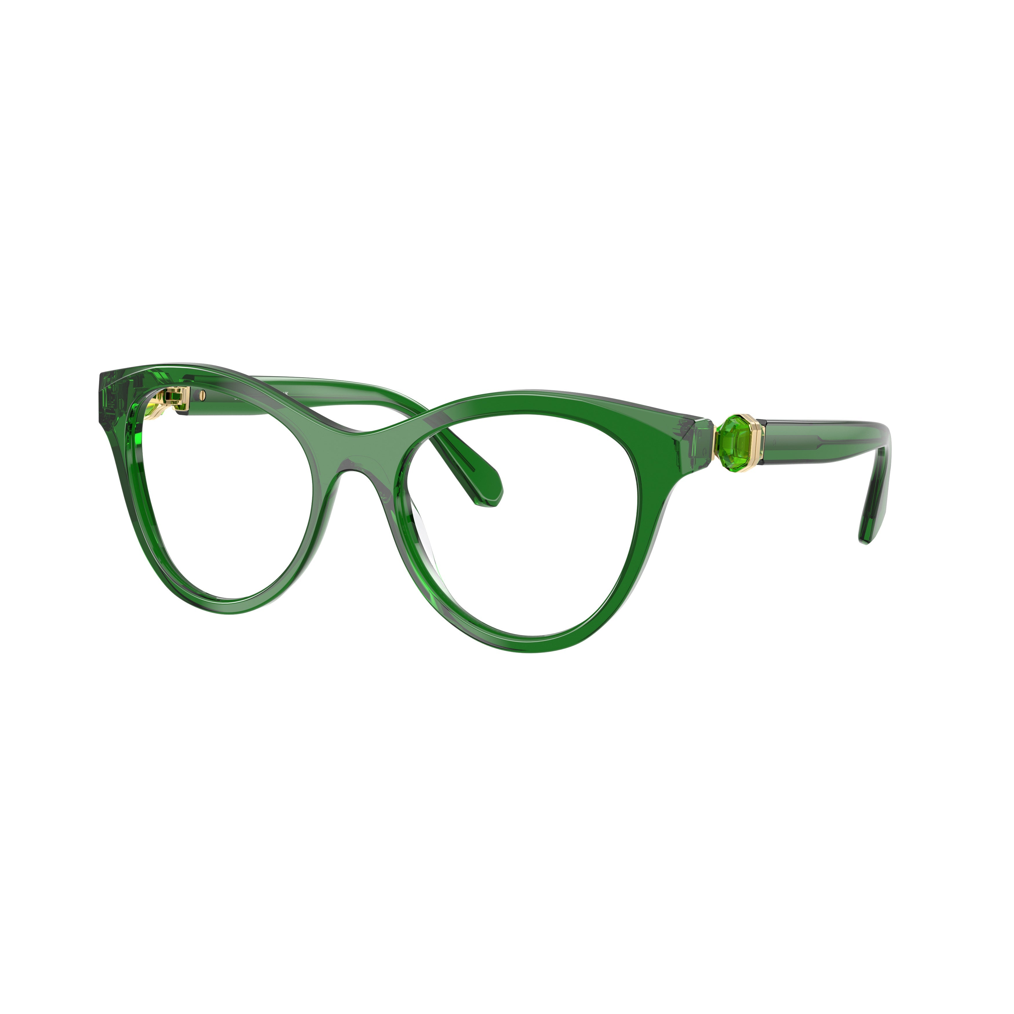 Cat-Eye Sunglasses With Tortoiseshell Acetate Frame And Gold Accents