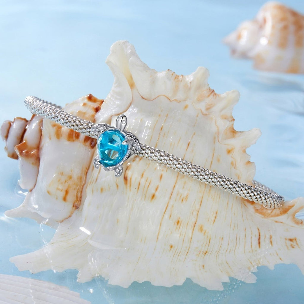 Blue Ocean Turtle Charm