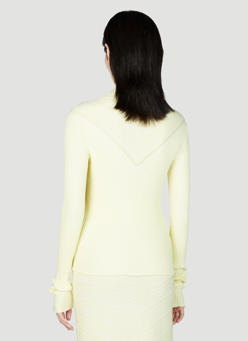 Bottega Veneta Women Long Sleeve Rib Top