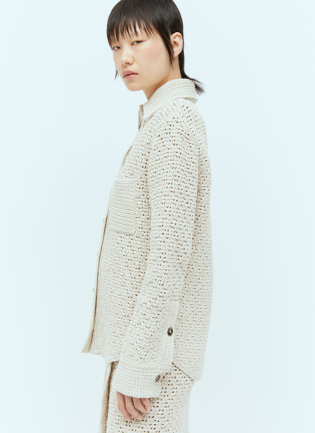 Bottega Veneta Women Textured Knit Shirt