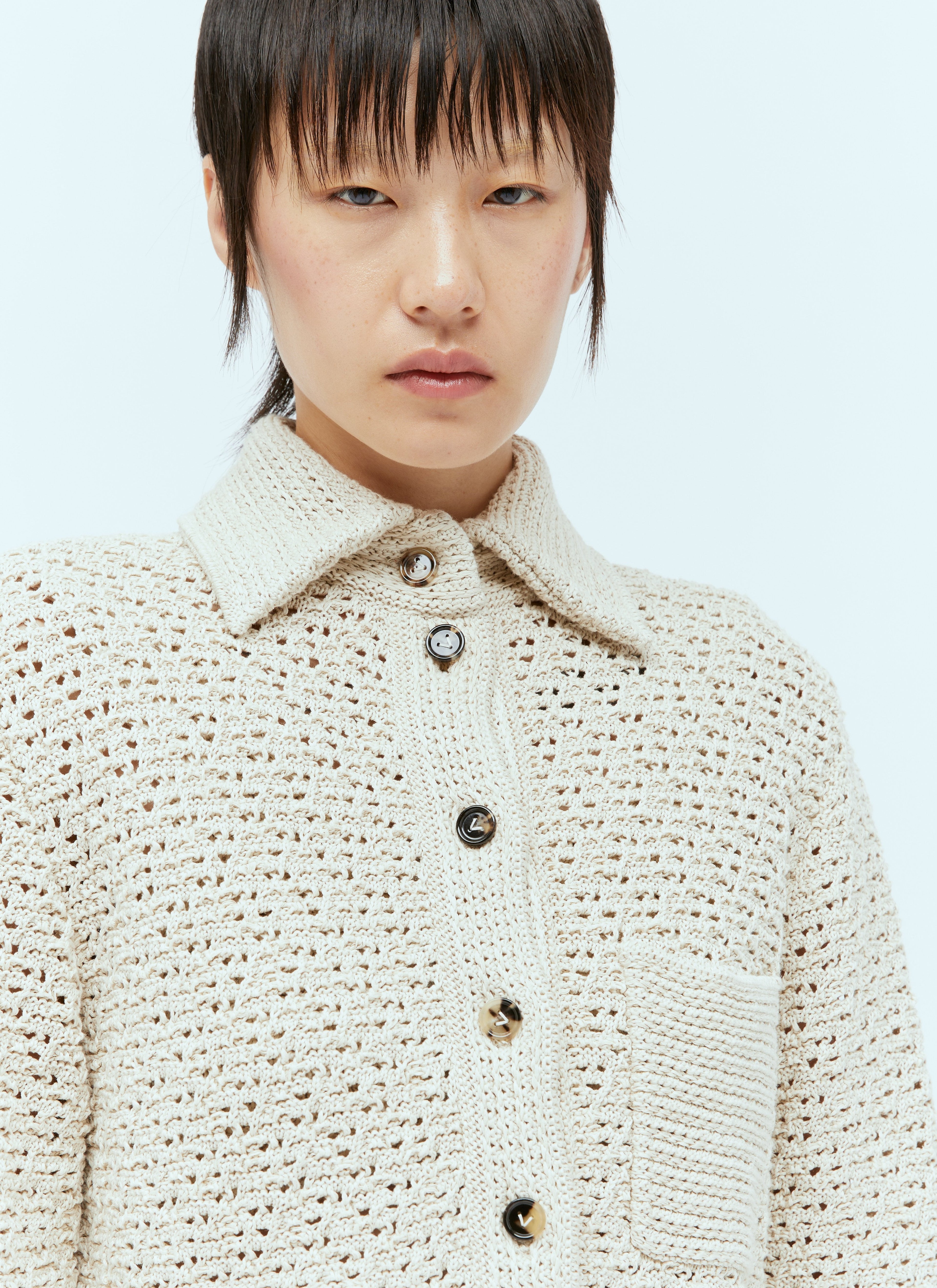 Bottega Veneta Women Textured Knit Shirt