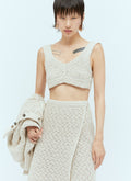 Bottega Veneta Women Textured Knit Crop Top