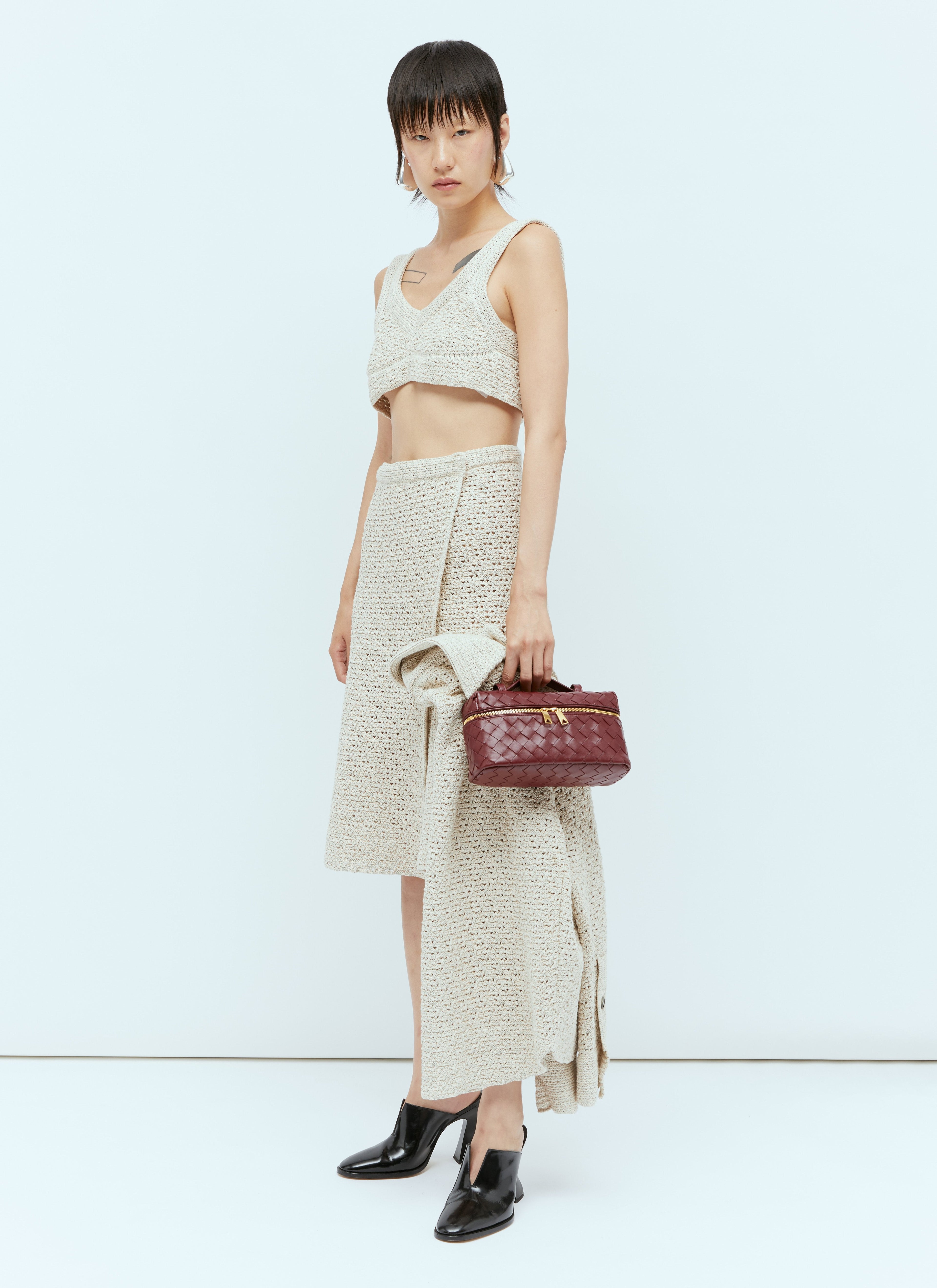 Bottega Veneta Women Textured Knit Crop Top