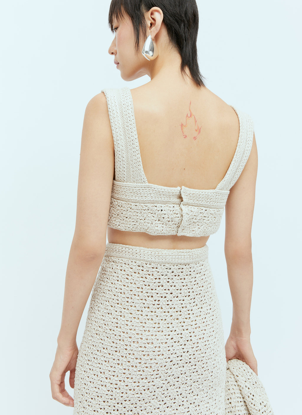 Bottega Veneta Women Textured Knit Crop Top