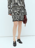 Bottega Veneta Women Intrecciato Cotton Skirt