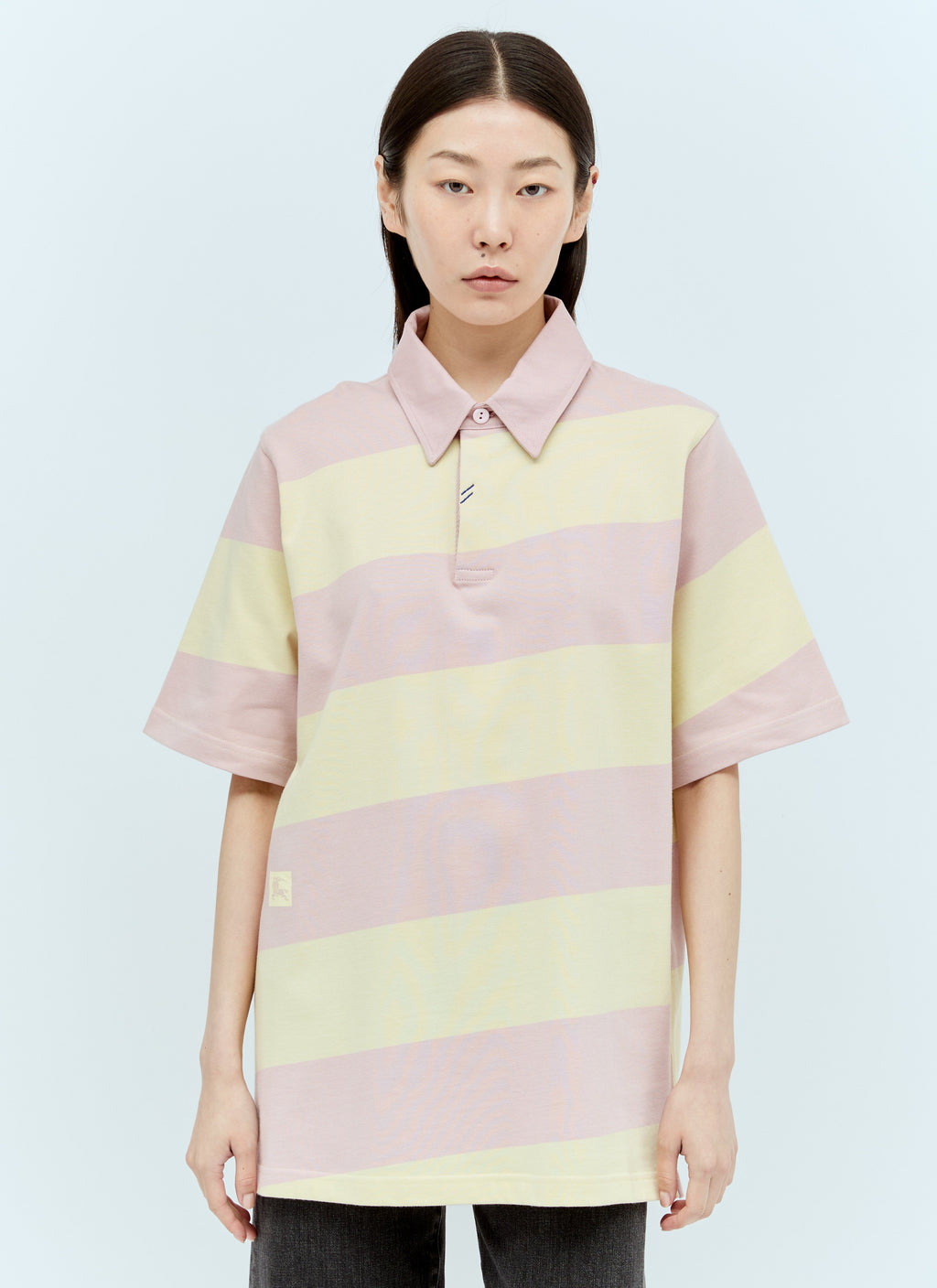 Burberry Women Striped Ekd Polo Shirt
