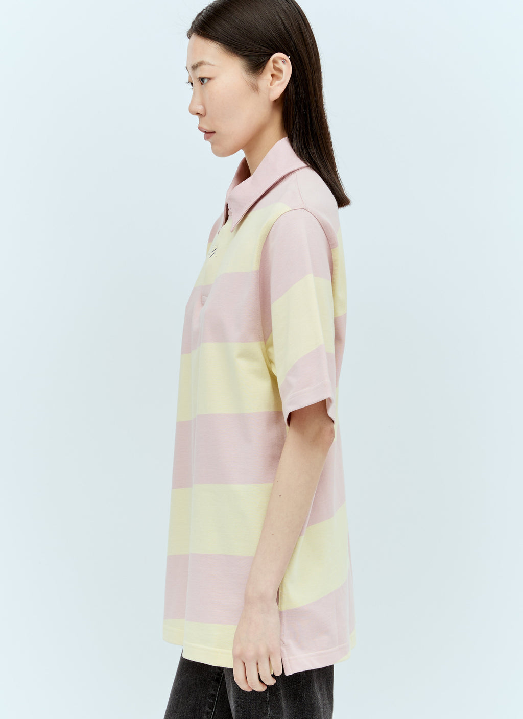 Burberry Women Striped Ekd Polo Shirt