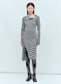Burberry Women Warped Houdstooth Midi Dress