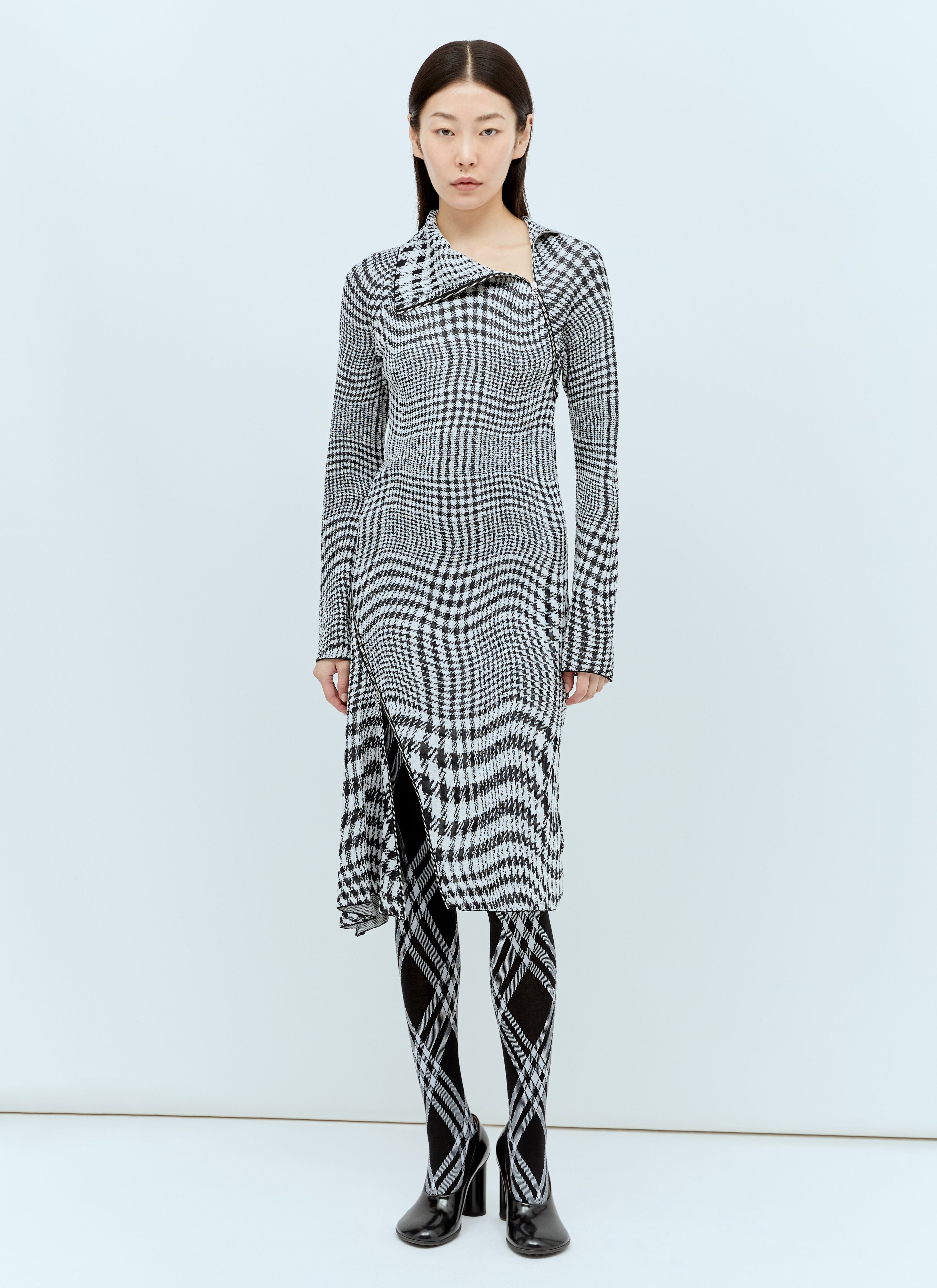 Burberry Women Warped Houdstooth Midi Dress