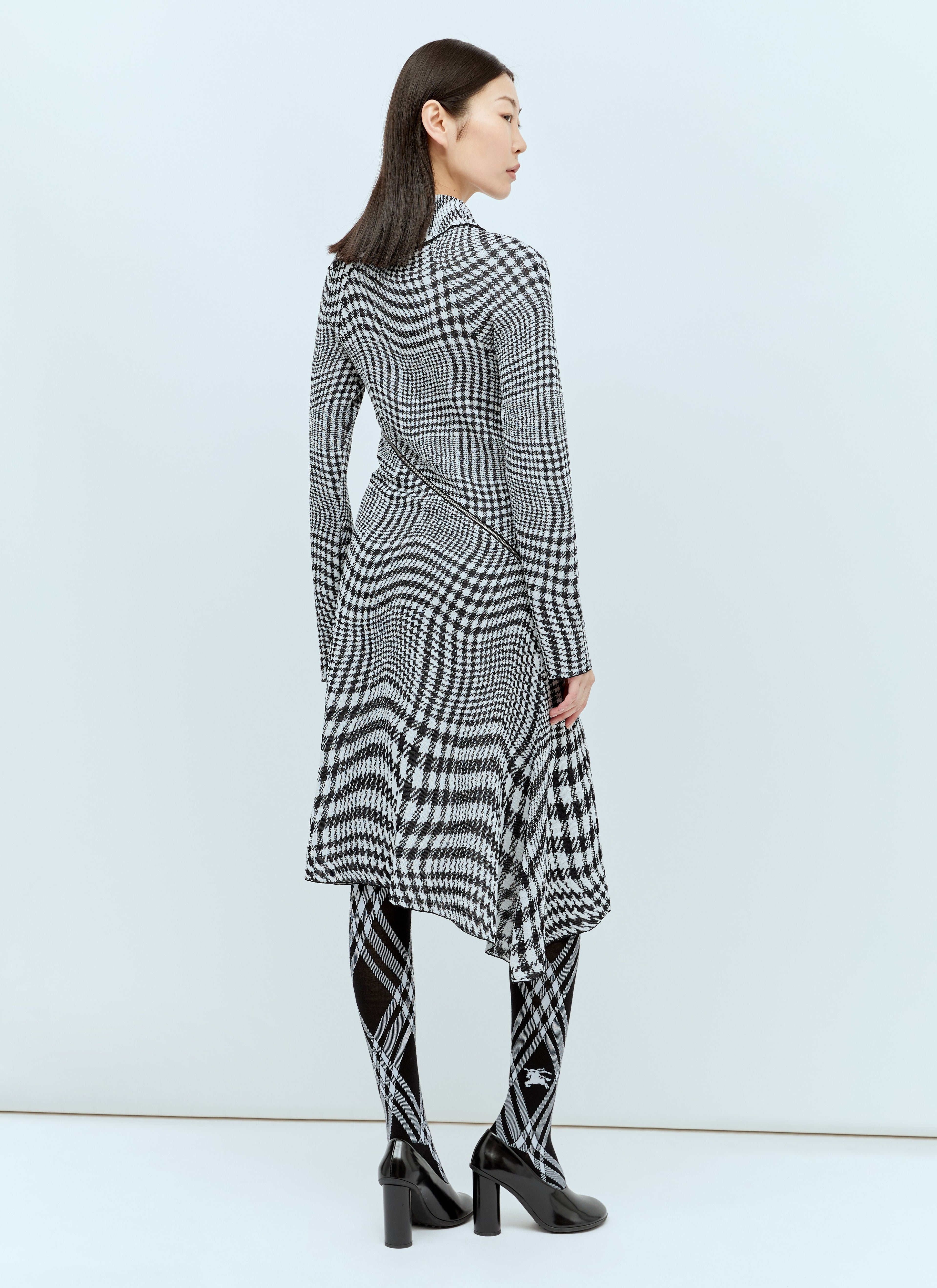 Burberry Women Warped Houdstooth Midi Dress