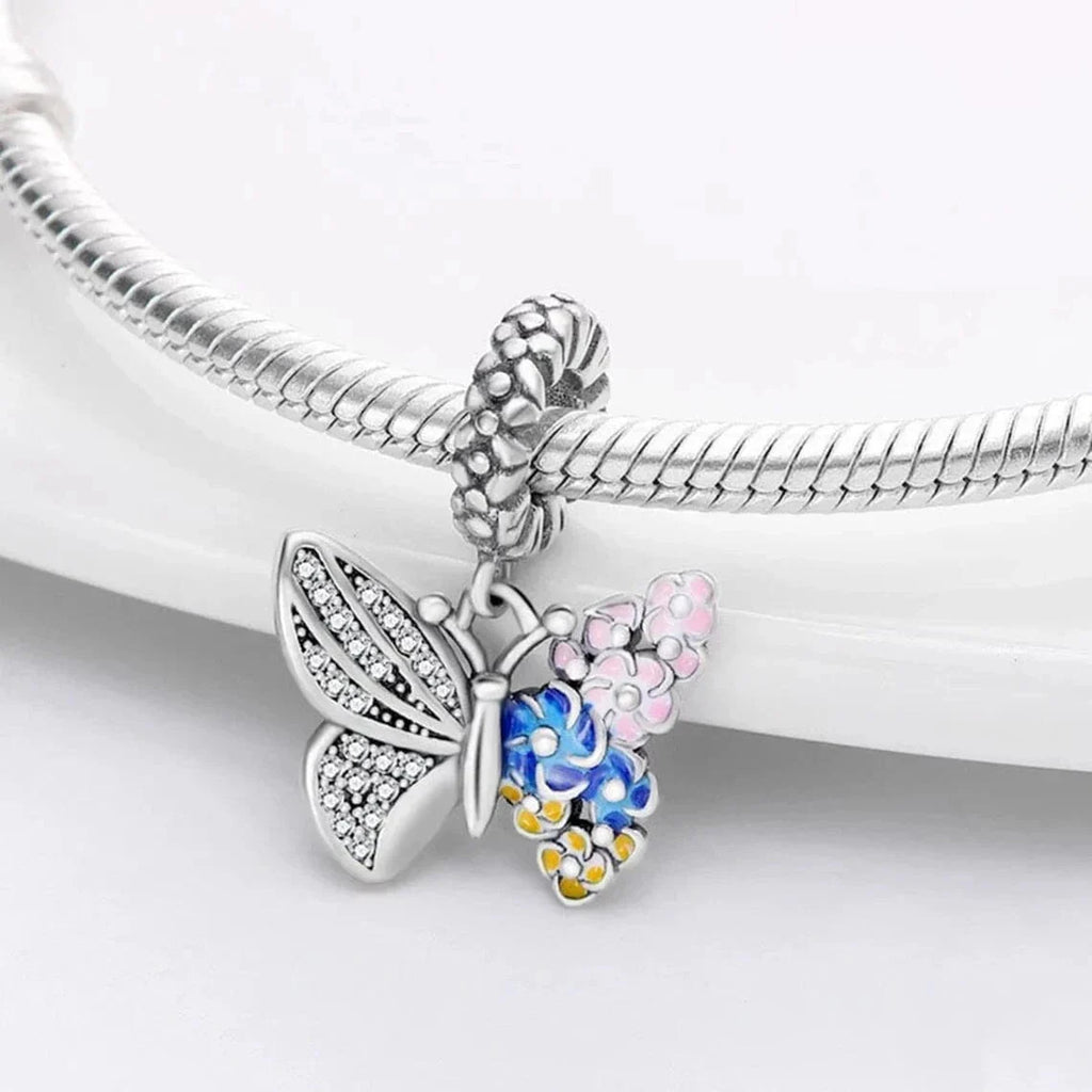 Butterfly Flower Charm
