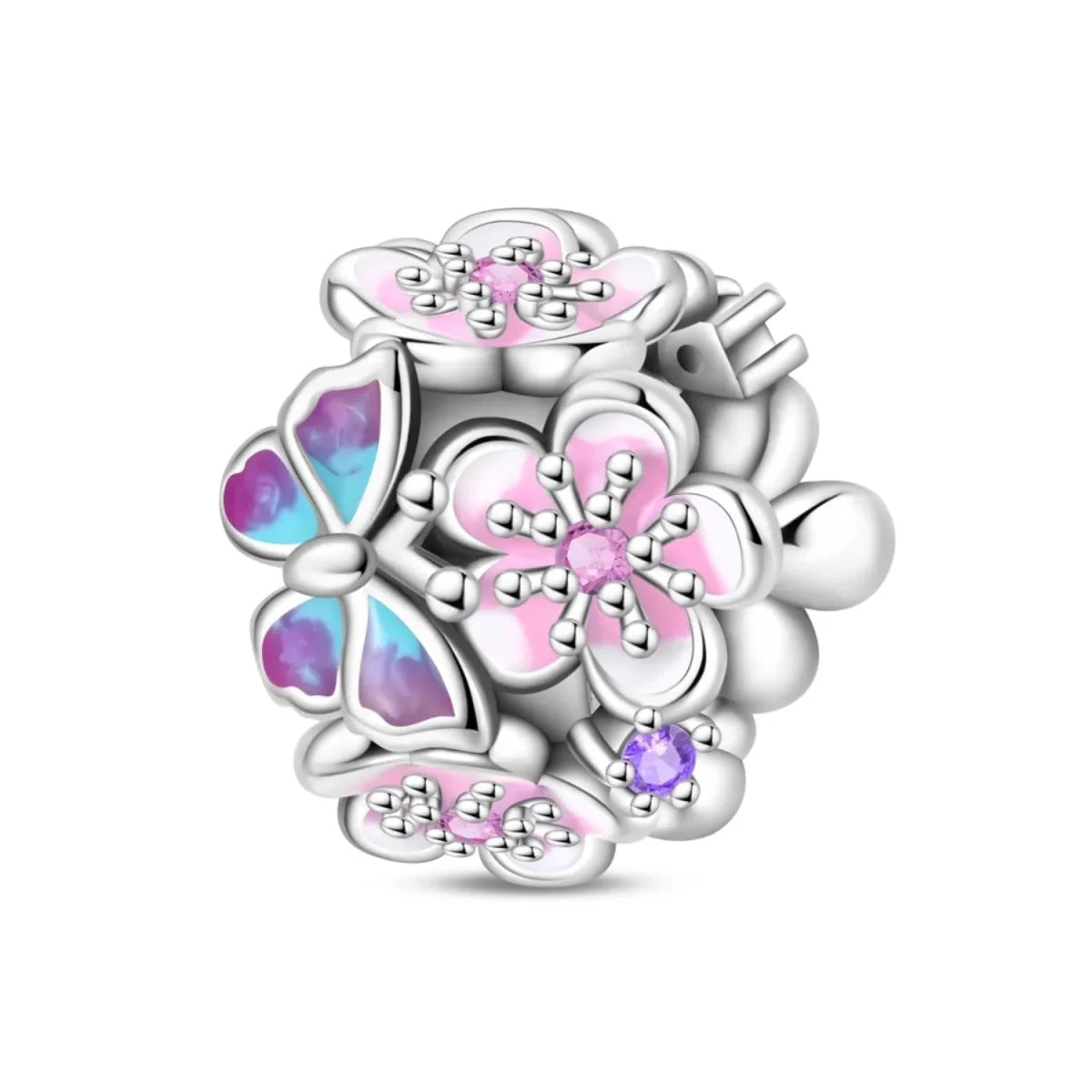 Butterfly & Flower Garden Charm