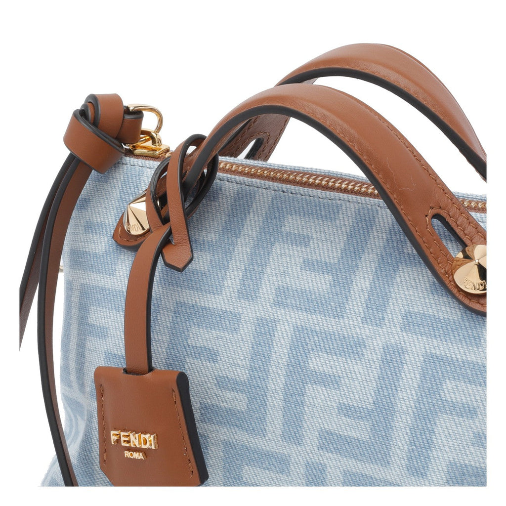 Fendi Women By The Way Soft Mini Denim Crossbody Bag