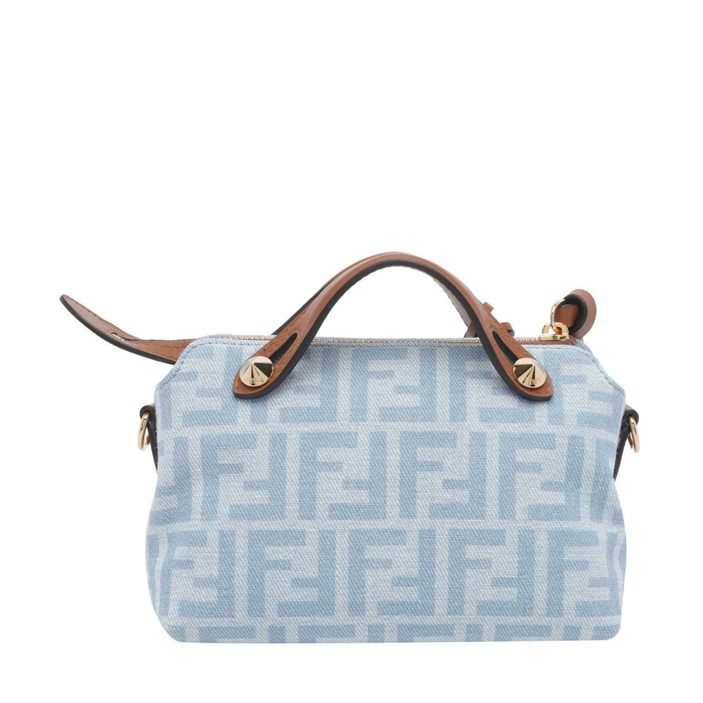 Fendi Women By The Way Soft Mini Denim Crossbody Bag