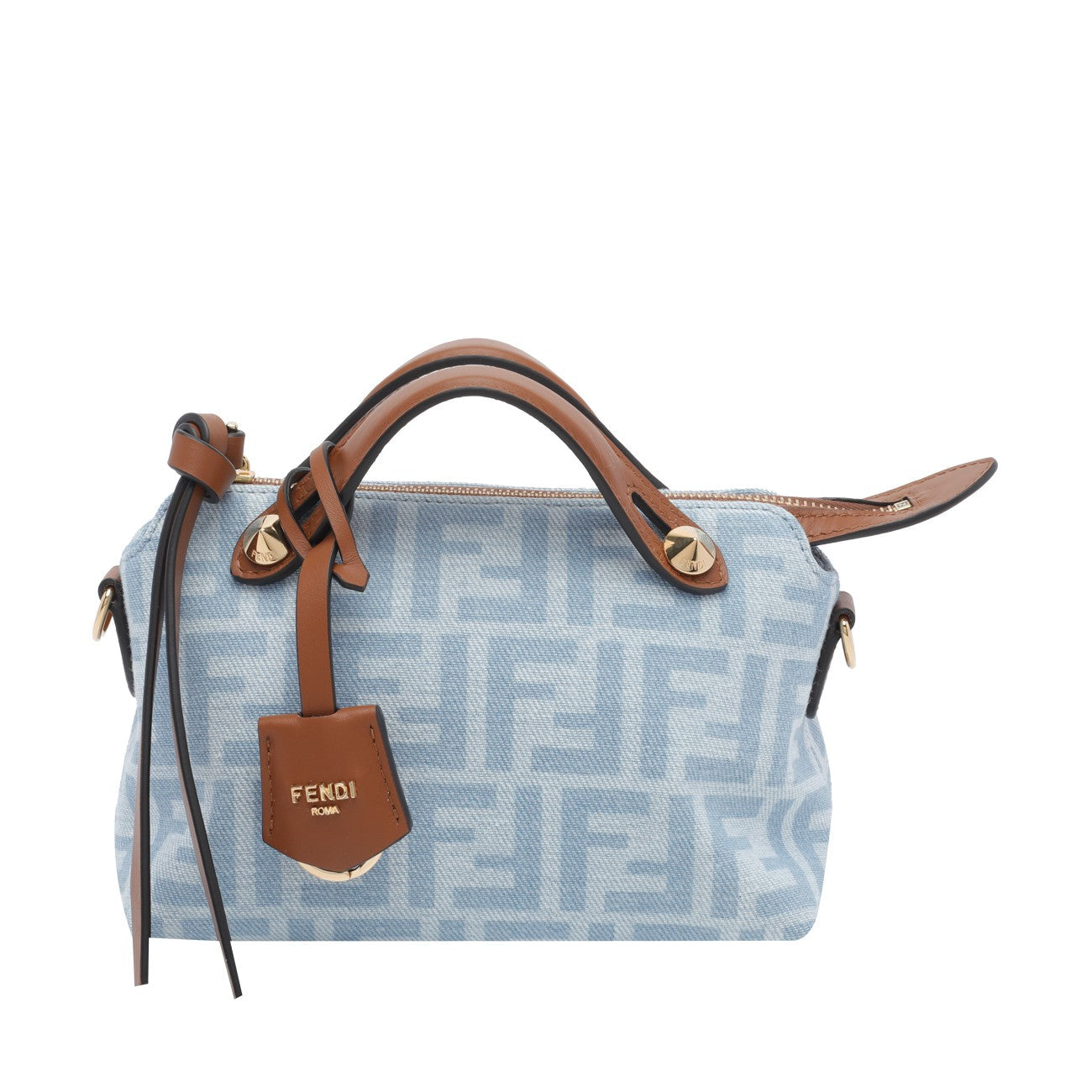 Fendi Women By The Way Soft Mini Denim Crossbody Bag