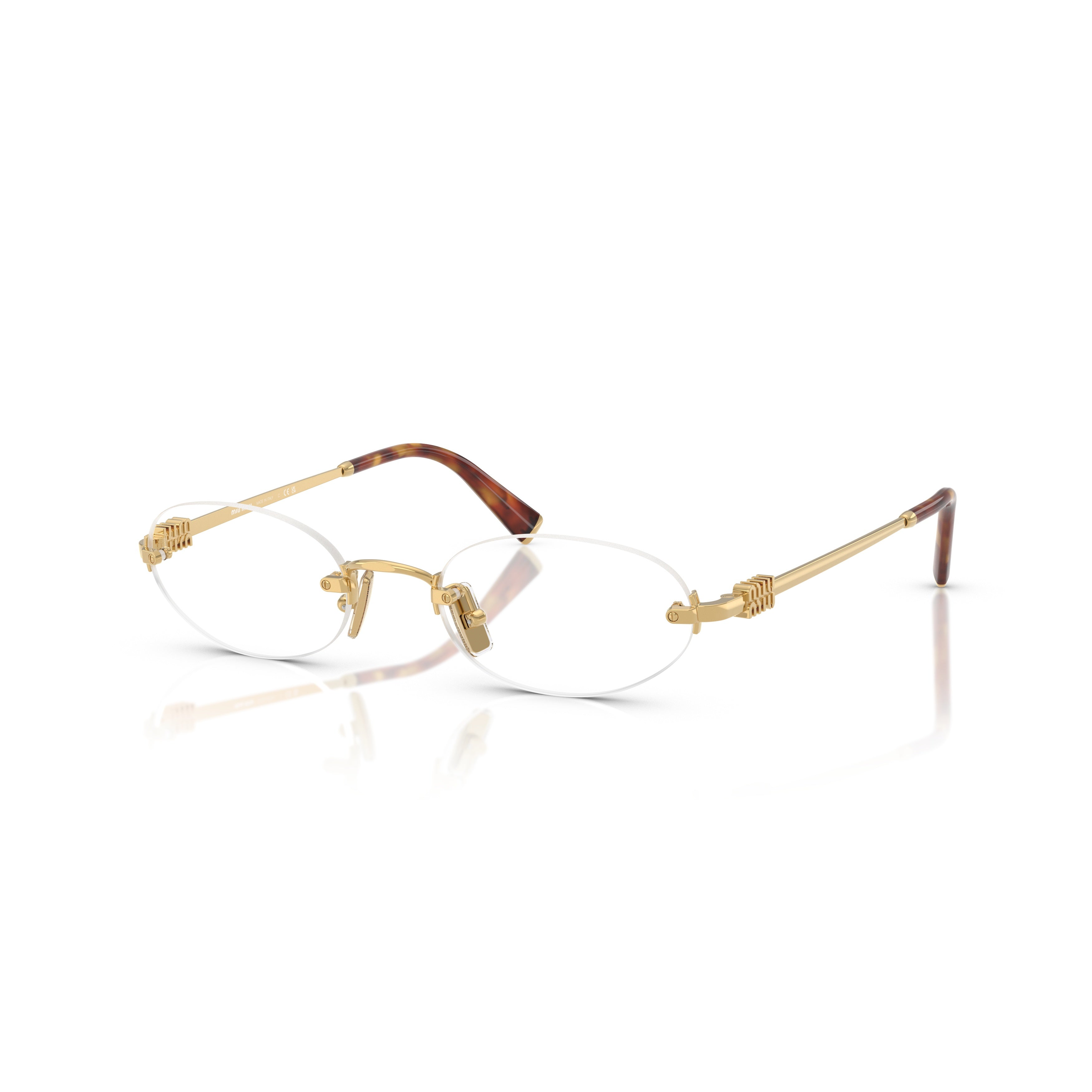 0mu 53wv Rimless Oval Sunglasses