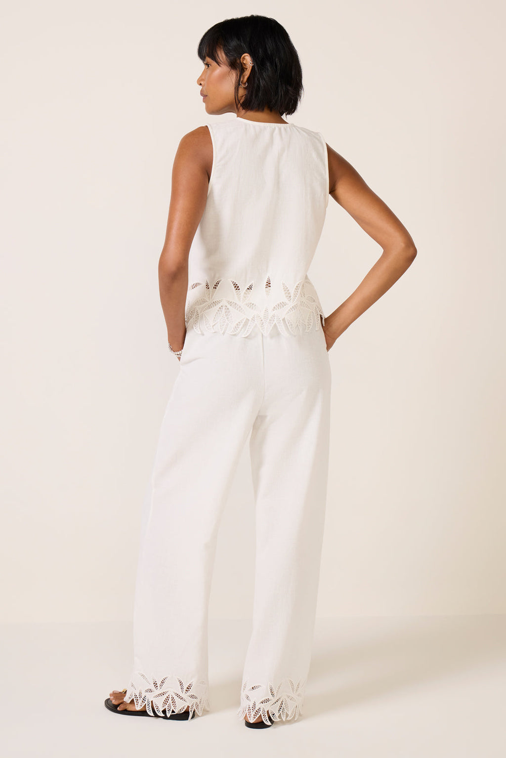 Women's Emmie Embroidered Wide Leg Pants