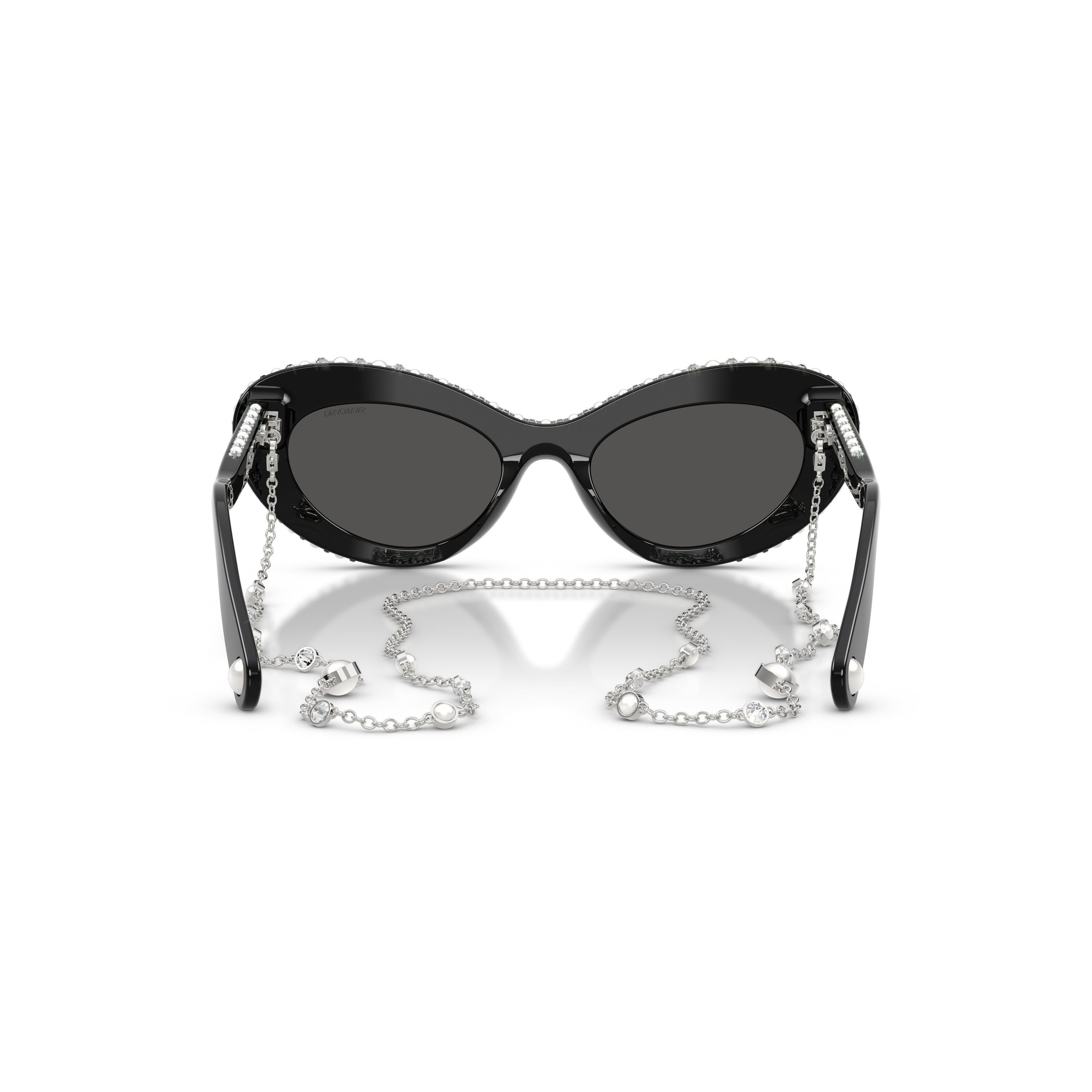 0Sk6061U Cat-Eye Sunglasses with Crystals
