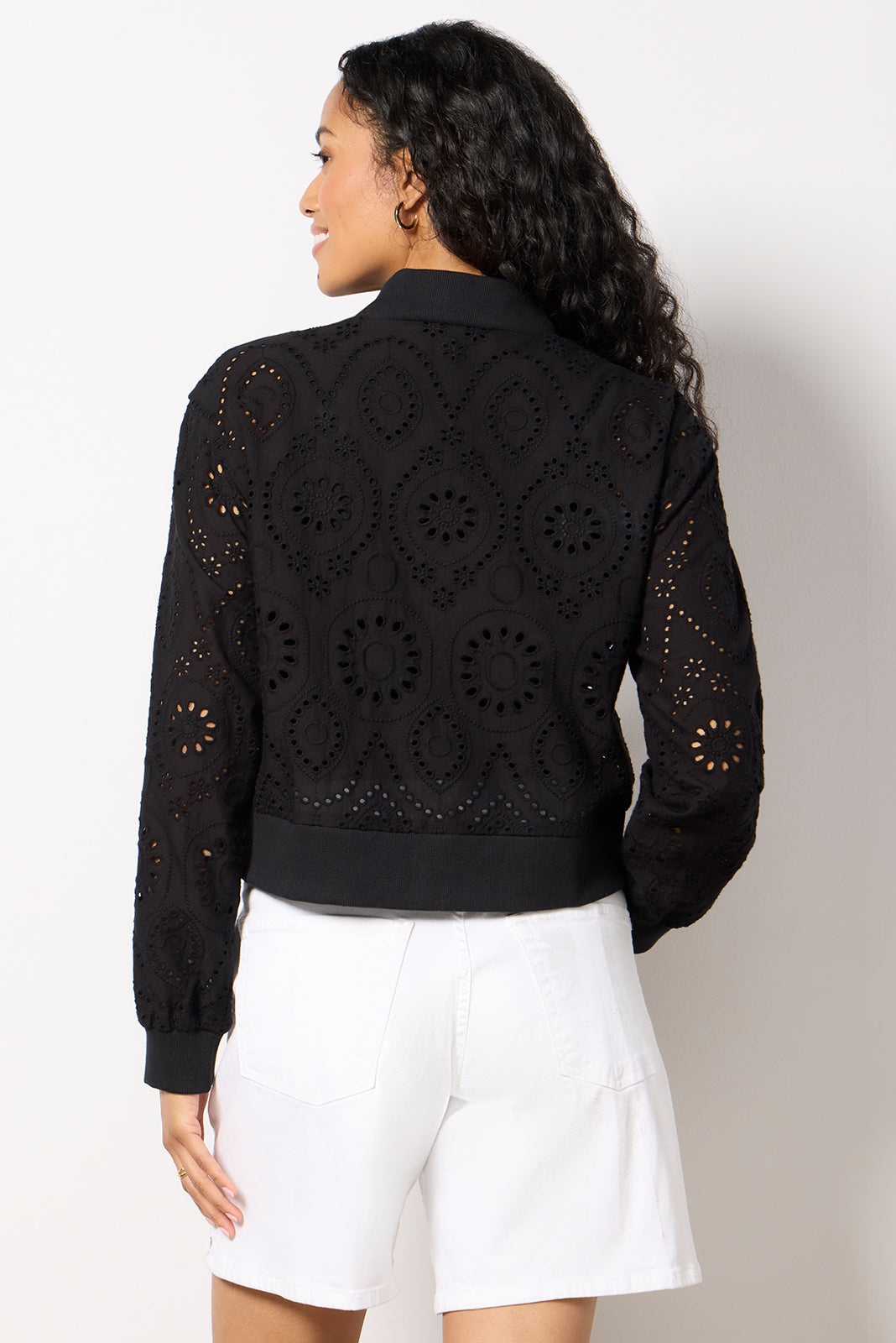 Women's Ryan Eyelet Bomber Jacket