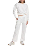 MARION 28in 2pc Straight Pant & Sweatshirt Set