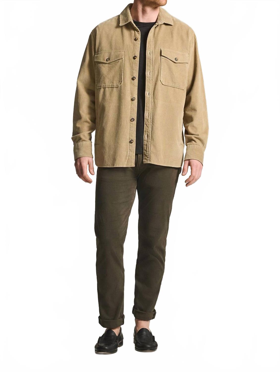 Courage Straight Leg Pants In Cactus Green Twill