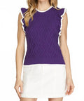 Game Day Top In Purple