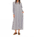 Boden Dress In Ink Stripe