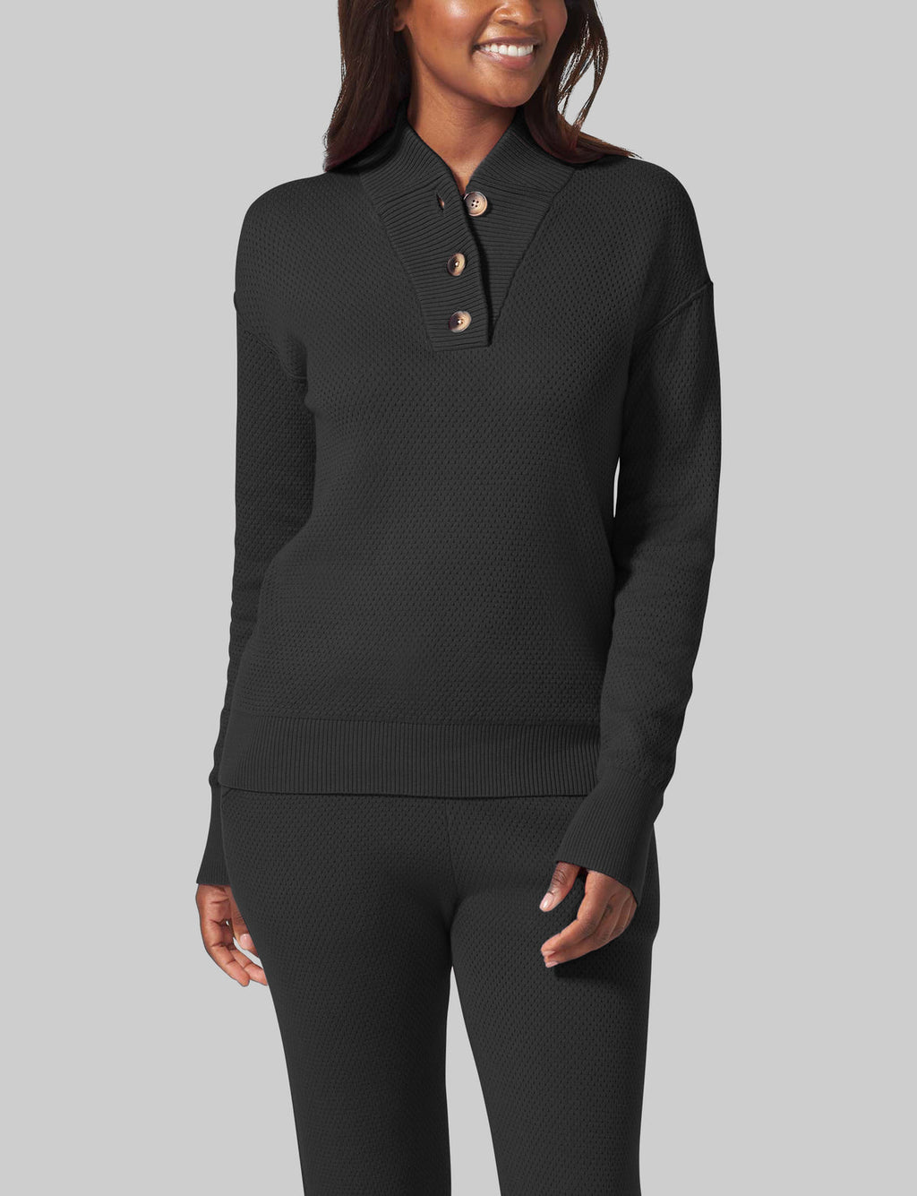 Women's Sweater Lounge Henley Shirts