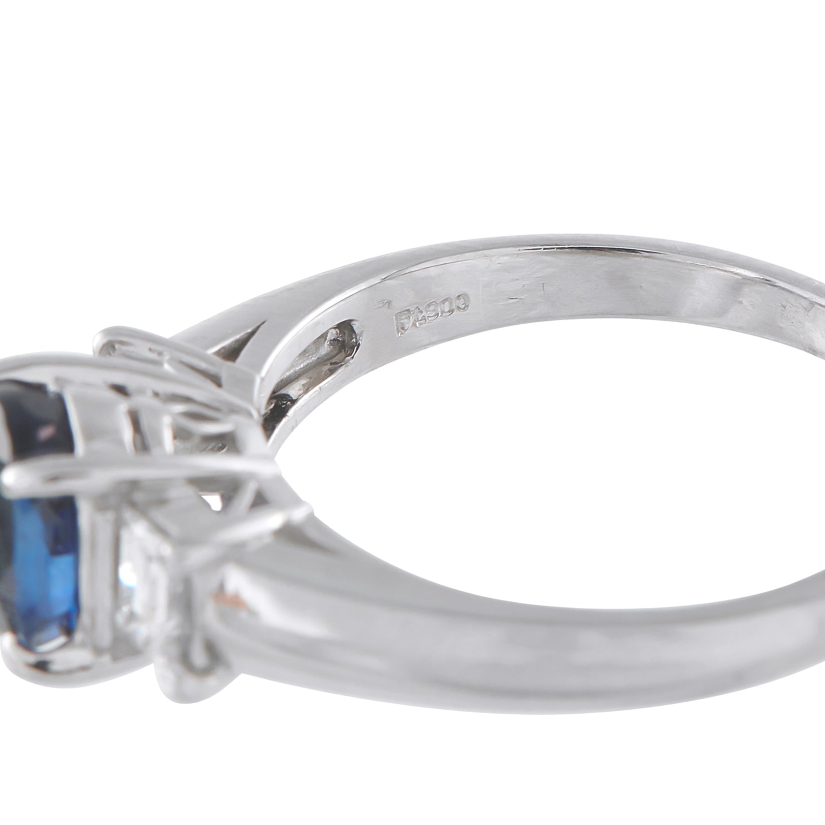 LB Exclusive Platinum 0.37ct Diamond and Sapphire Ring MF15-041026