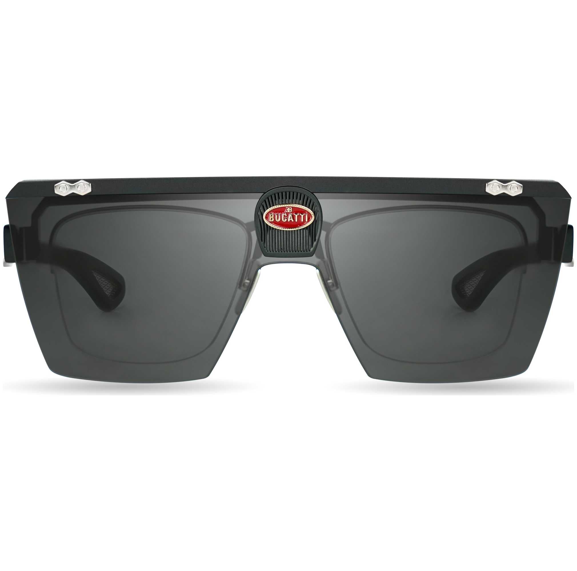 Bugatti Men's 42 mm Black Sunglasses