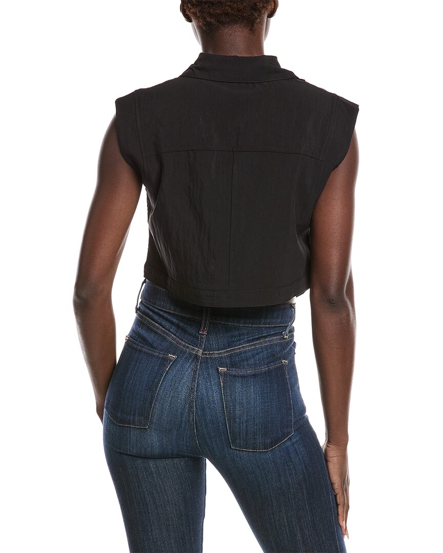 Gracia Open V-Bottom Hem Sleeveless Top