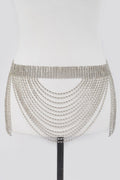 Rhinestone Multi Layered Drop Belt