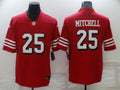 Men's San Francisco 49ers Elijah Mitchell #25 Scarlet Alternate Team Game Jersey1