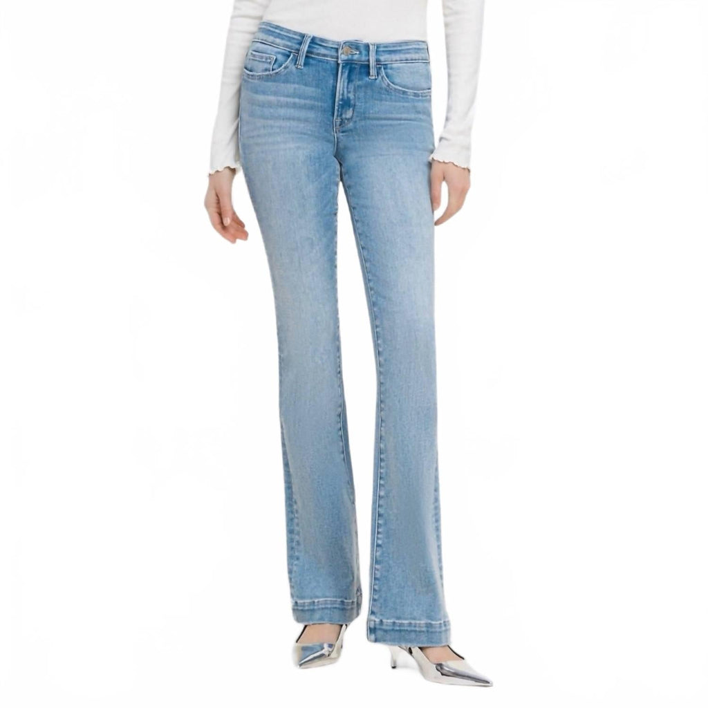 Mid Rise Bootcut Jean In Blue