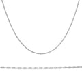 Solid 14k White Gold 18" Chain With Spring Ring