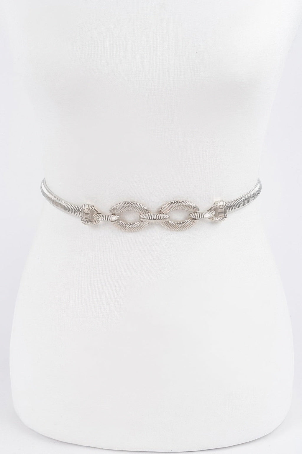 Minimal Metal Stretch Waist Belt