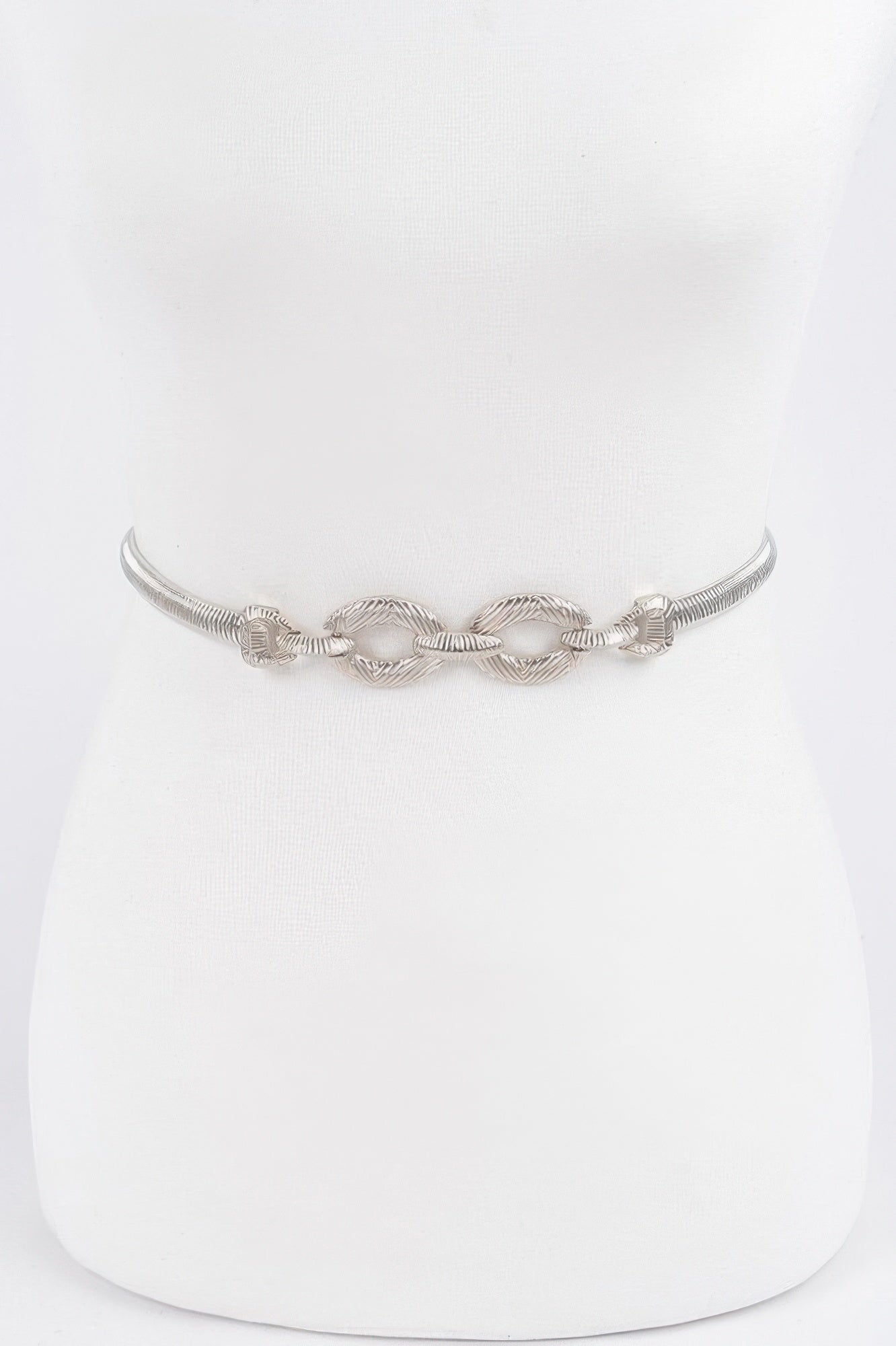 Minimal Metal Stretch Waist Belt