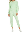 Travis Crop Pullover In Slime Green