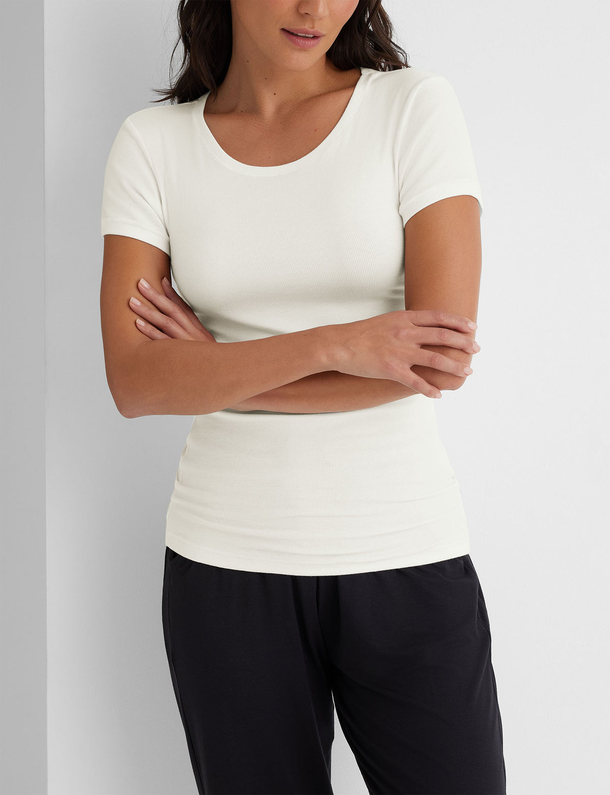 Women's Micro Rib Cap Sleeve T-Shirt